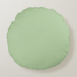 Pistaziengrüne Farbe Schlichte, helle Pastell-Desi Rundes Kissen