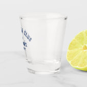 Piste Club Navy Custom Winter Ski Schnapsglas (Rechts)