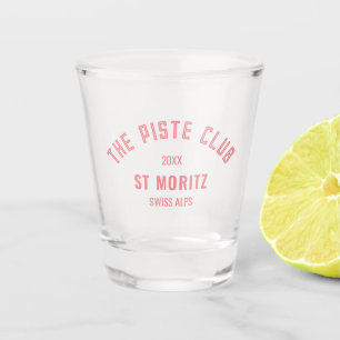 Piste Club Pink Custom Winter Ski Schnapsglas