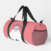 Piste Club Pink White Blue Peak Monogram Ski Duffle Bag (Rechte Ecke)