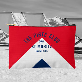 Piste Club Red Navy Custom Winter Ski Zubehörtasche