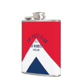 Piste Club Red Navy Gipfel Custom Winter Ski Flachmann (Links)