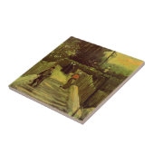 Piste in Montmartre von Vincent van Gogh Fliese (Seite)