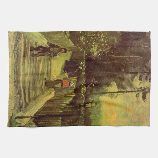 Piste in Montmartre von Vincent van Gogh Geschirrtuch (Horizontal)