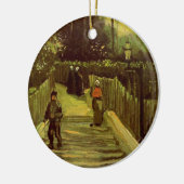 Piste in Montmartre von Vincent van Gogh Keramik Ornament (Links)