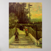 Piste in Montmartre von Vincent van Gogh Poster (Vorne)