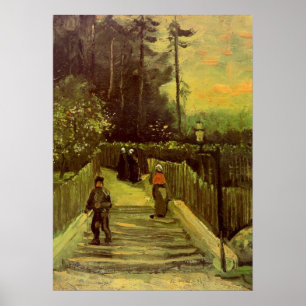Piste in Montmartre von Vincent van Gogh Poster
