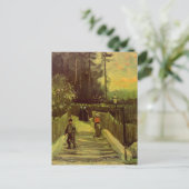 Piste in Montmartre von Vincent van Gogh Postkarte (Stehend Vorderseite)