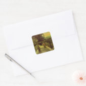 Piste in Montmartre von Vincent van Gogh Quadratischer Aufkleber (Umschlag)