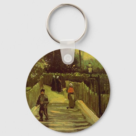 Piste in Montmartre von Vincent van Gogh Schlüsselanhänger (Vorderseite)