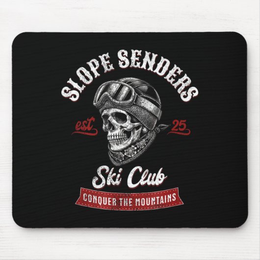 Pisten-Sender Freestyle-Skifahrer Winter Mousepad (Vorne)