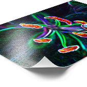 Pistilo de flor con efecto abstracto Fotodruck (Ecke)