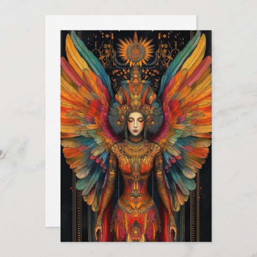 Pistis Sophia Gnostic Goddess Abstrakt Art Card Einladung (Vorne/Hinten)
