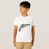 PISTOL BAR CODE Gun Barcode Muster Design T-Shirt (Vorne ganz)