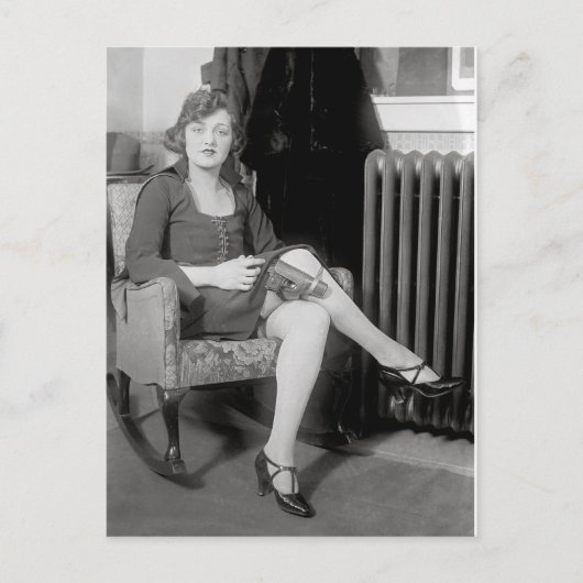 Pistole im Garten, 1922 Postkarte (Vorderseite)