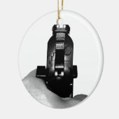 Pistole Keramik Ornament (Links)