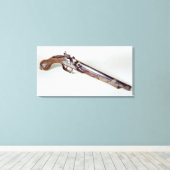 Pistole von Abd el-Kader Leinwanddruck (Insitu (Holzboden))