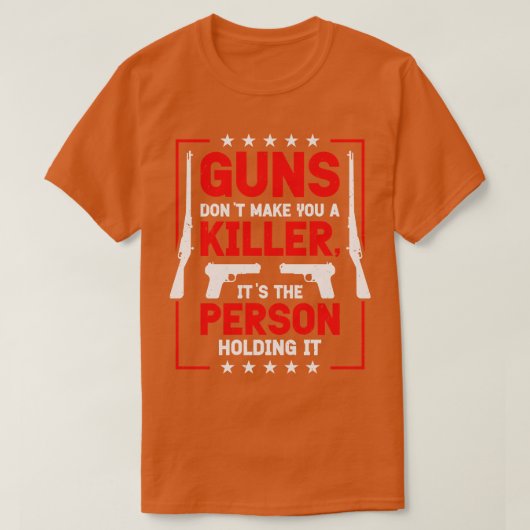 Pistolen Lover Gun Owner Shooting T-Shirt (Design vorne)