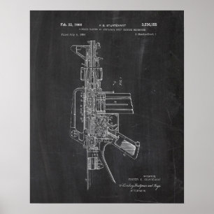 Pistolen-Patent des Gewehr-Ar-15 Poster