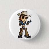 Pistolenheld-Knopf Button (Vorderseite)