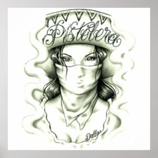 pistolera Grundtattoo Poster