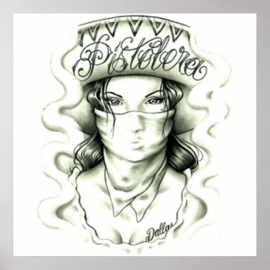 pistolera Grundtattoo Poster (Vorne)