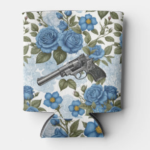Pistols Vintage Floral in Blau Dosenkühler