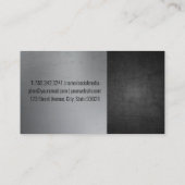 Piston Car Engine | Auto Shop | Pulley System Visitenkarte (Rückseite)