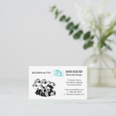 Piston Car Motor | Handschlüssel Visitenkarte (Stehend Vorderseite)