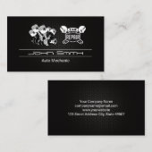 Piston Car Motor | Kfz-Reparatur | Wrenches Visitenkarte (Vorne/Hinten)