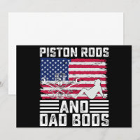 Piston Stangen Und Dad Bods Mechaniker USA 4. Juli