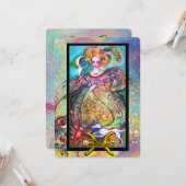 PISZEN, MUNDLADY, TAROT ASTROLOGIE ZODIAC GEBURTST KARTE (Vorderseite/Rückseite Beispiel)