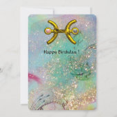 PISZEN, MUNDLADY, TAROT ASTROLOGIE ZODIAC GEBURTST KARTE (Rückseite)