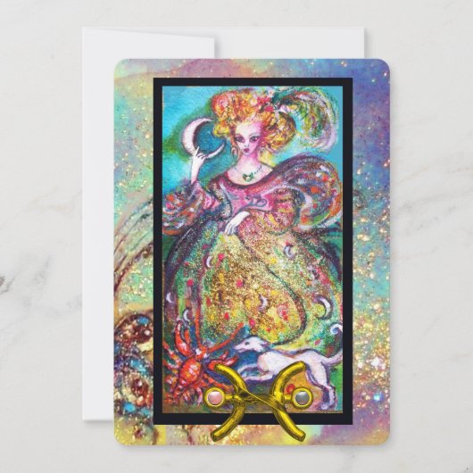 PISZEN, MUNDLADY, TAROT ASTROLOGIE ZODIAC GEBURTST KARTE (Vorderseite)