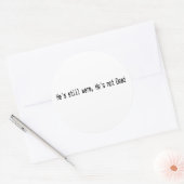 Pit Babe Runder Aufkleber (Umschlag)