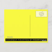 PIT Black and Gold Postcard aus Hartglas Postkarte (Rückseite)