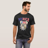 Pit Bull 4. Juli Merica Men American Flag Sung T-Shirt (Vorne ganz)