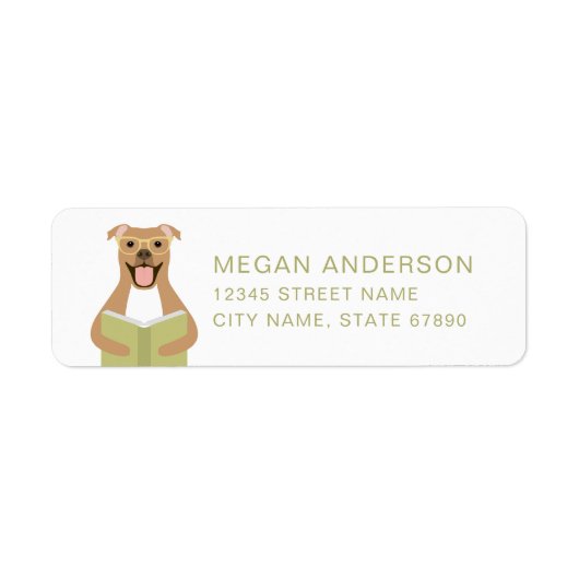 Pit Bull Absenderetiketten (Vorne)
