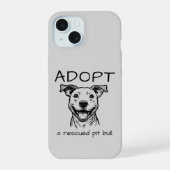 Pit Bull Advocacy Handycase iPhone 15 Hülle (Rückseite)