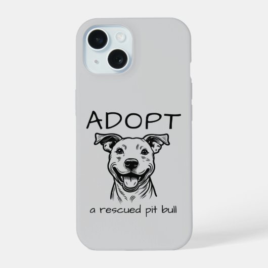 Pit Bull Advocacy Handycase iPhone 15 Hülle (Rückseite)