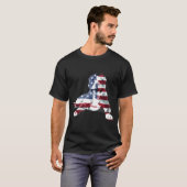 Pit Bull American Flag T-Shirt (Vorne ganz)