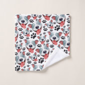 Pit Bull American Pitbull Pet Puppy Badhandtuch Set (Waschlappen)