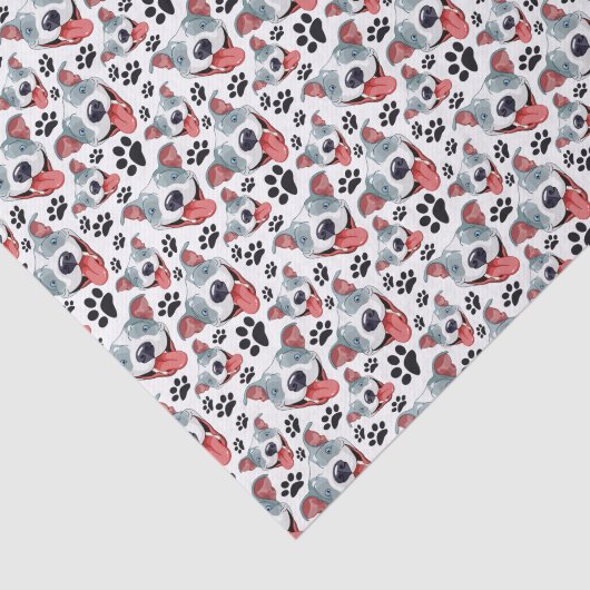 Pit Bull American Pitbull Pet Puppy Seidenpapier (Ausschnitt)