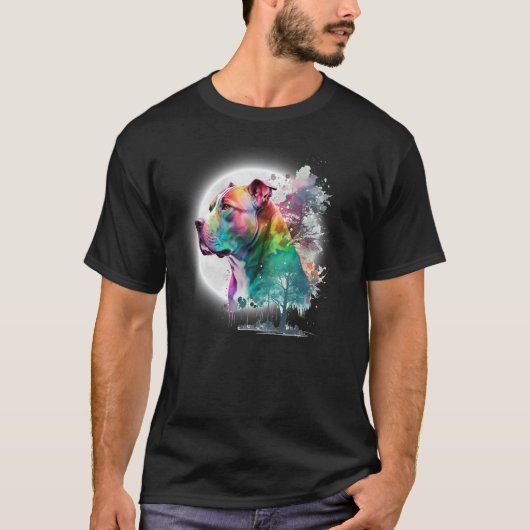 Pit Bull Artistic Pibble T-Shirt (Vorderseite)