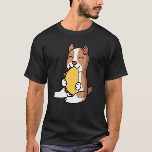 Pit Bull aß einen Taco-Hund T-Shirt (Vorderseite)