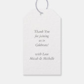 Pit Bull Babydusche Hund Pitbull Blue Boy Geschenkanhänger (Rückseite)