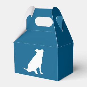 Pit Bull Babydusche Hund Pitbull Blue Boy Geschenkschachtel