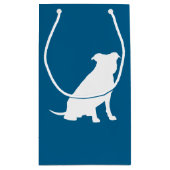 Pit Bull Babydusche Hund Pitbull Blue Boy Kleine Geschenktüte (Rückseite)