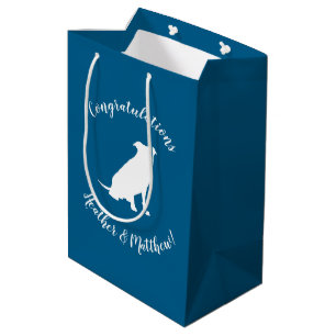 Pit Bull Babydusche Hund Pitbull Blue Boy Mittlere Geschenktüte