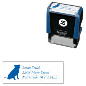 Pit Bull Babydusche Hund Pitbull Blue Boy Permastempel (Beispiel)